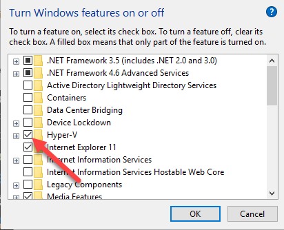 setting up a virtual machine in windows 10