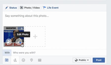 How to Edit your Photo on Facebook Website and App - 86