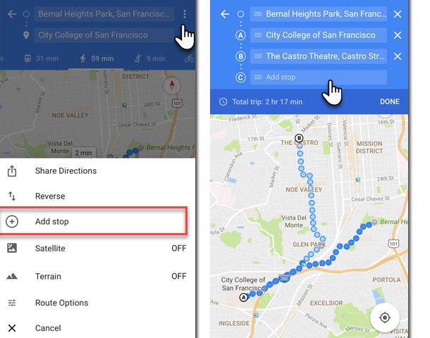 Dicas e truques do Google Maps