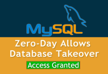 New MySQL Zero-Day Allows An Attacker To Take Full Control Of Database