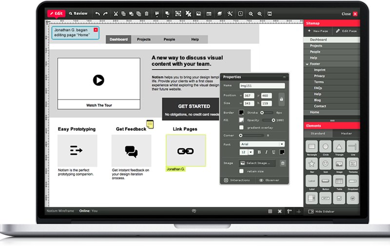 Prototyping Tools for Web Designers