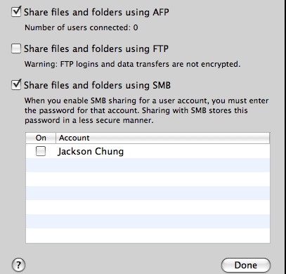 Sdílejte soubory mezi Mac a Windows PC
