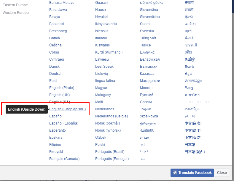 Upside down перевод на русский. Перевести на русский с английского upside down. Languages Facebook.
