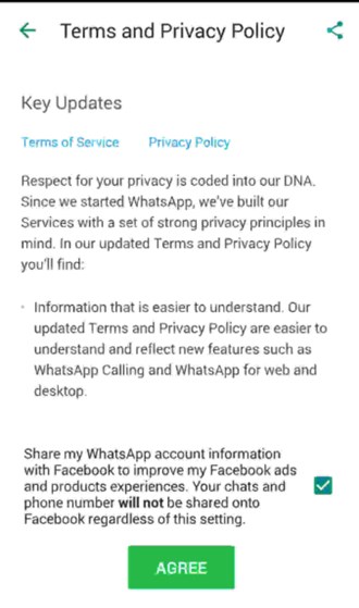 Whatsapp sdílení čísel