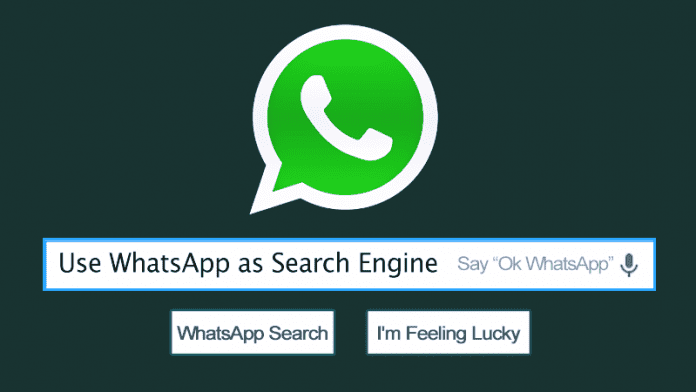 Zde je návod, jak můžete použít WhatsApp jako vyhledávač