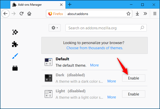 Add Dark Mode On Firefox