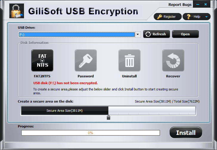 GiliSoft USB Şifreleme