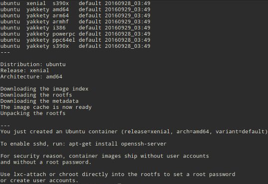 How to Run multiple Distros Using Linux Containers