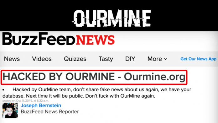 OurMine Hacked BuzzFeed Website For Publishing Fake News