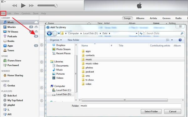 How to Transfer Music or Songs from iTunes to Android - 8