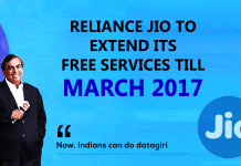 Wow!! Reliance Jio To Extend Its Free Services Till March 2017