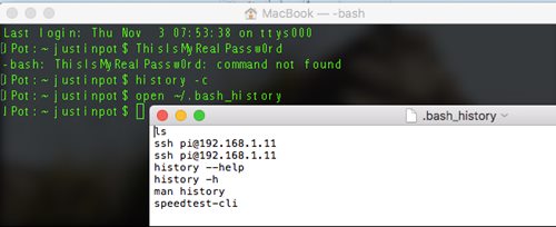 Clear the Terminal History on Linux or Mac OS