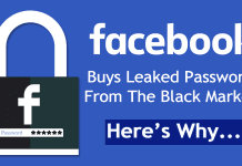 Facebook Buys Leaked Passwords From The Black Market