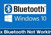 Fix Bluetooth Problem in Windows 10