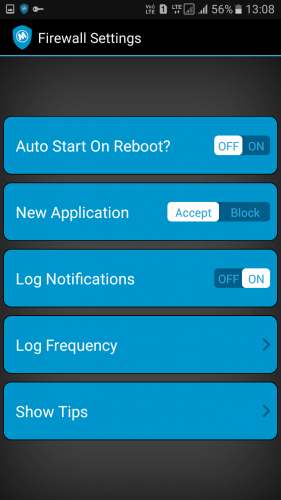 Firewall settings