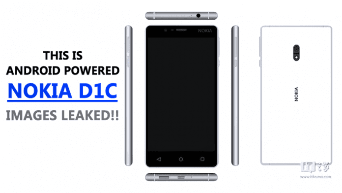 Nokia D1C Android Smartphone Image Renders Leaked Online