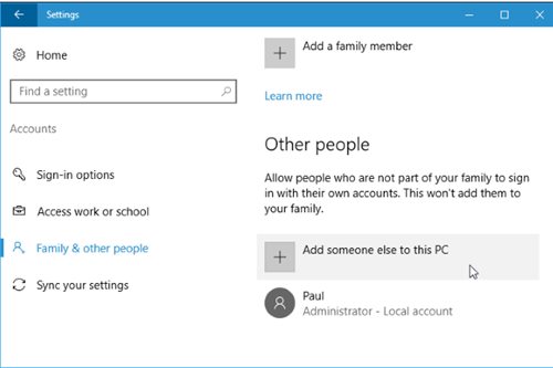 login with your Administrator account