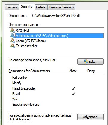 Restore TrustedInstaller Ownership to System Files