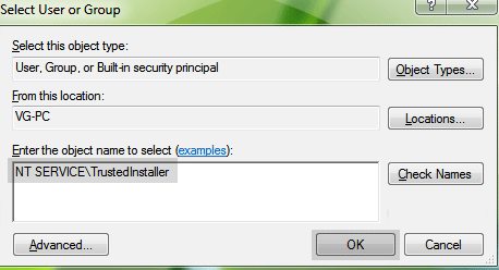 Restore TrustedInstaller Ownership to System Files