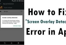 How to Fix "Screen Overlay Detected" Error in Apps on Android