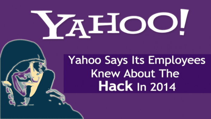 Yahoo Says Its Employees Knew About The Hack In 2014