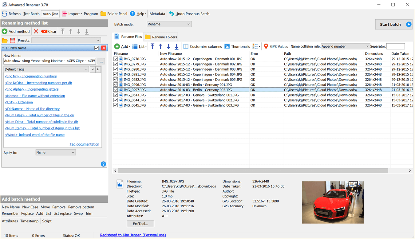 windows mass rename files regex