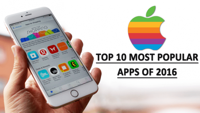 Apple presenterar de 10 mest populära apparna 2016