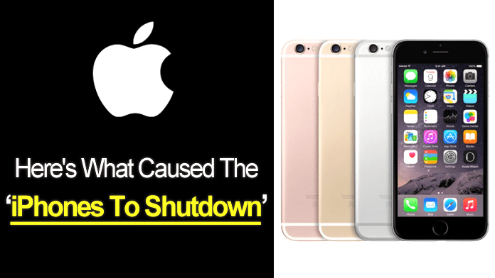 Apple iPhone 6s: Here's What Caused The iPhones To Shutdown