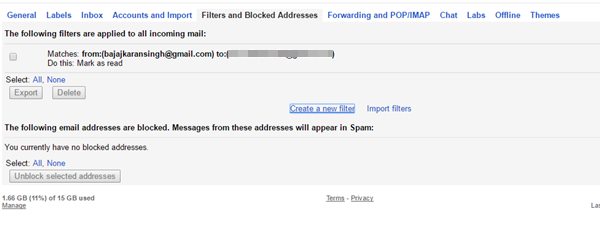 Blockera e-postadress i Gmail på webben eller Android