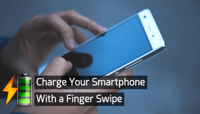 You Could Soon Charge Your Smartphone With a Finger Swipe