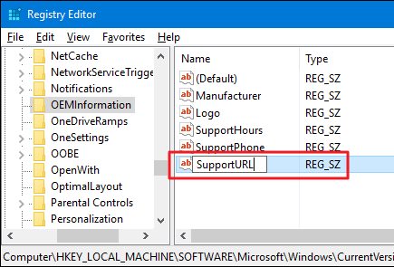 Customize the Manufacturer Info for Your Windows PC