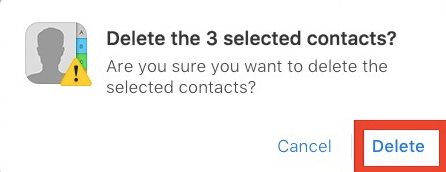 Delete Multiple Contacts from iPhone