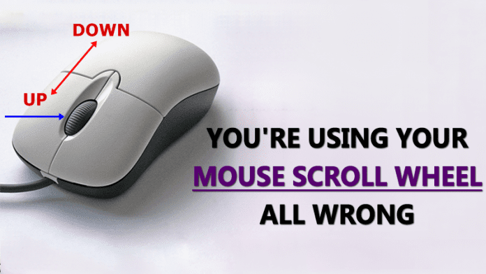 mouse keeps scrolling up when i scroll down