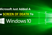 Microsoft Just Added A New Screen Of Death To Windows 10