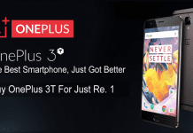 Now You Can Buy OnePlus 3T For Just Re. 1