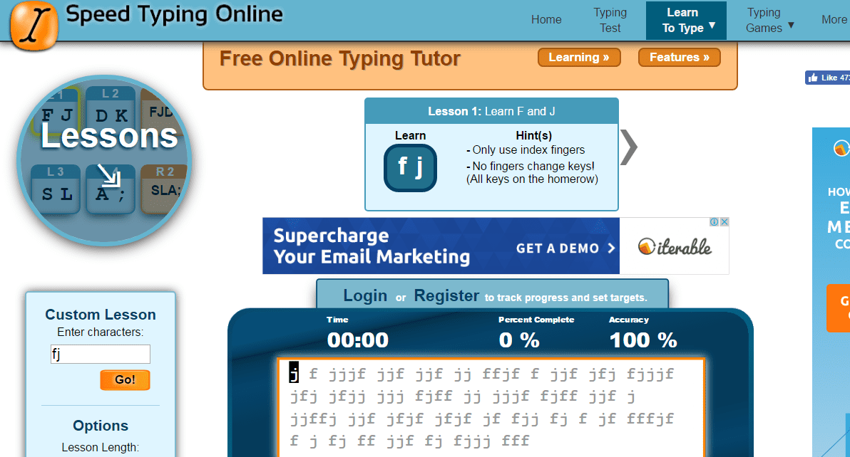 practice your typing speed