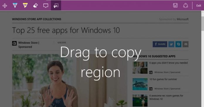 Ta hela webbsidans skärmdumpar i Microsoft Edge