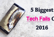 Top 5 Biggest Tech Fails Of 2016