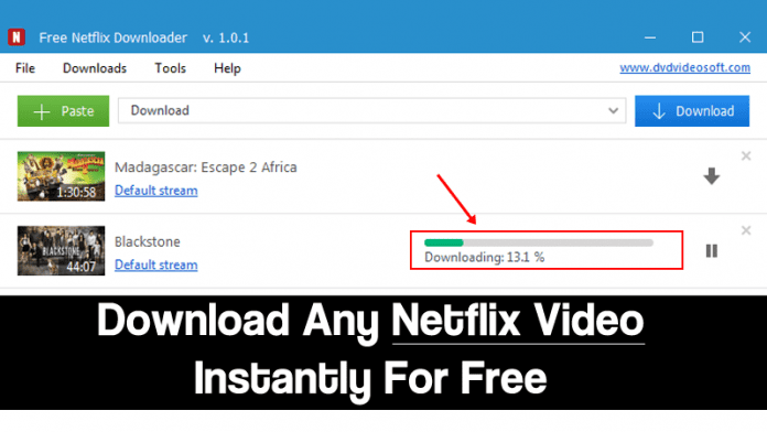 Bármilyen Netflix videó letöltése azonnal ingyenes