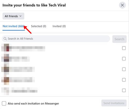 How to Invite Friends to Like a Facebook Page - 42