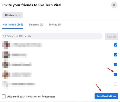 How to Invite Friends to Like a Facebook Page - 74