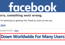 Facebook Down Worldwide For Many Users