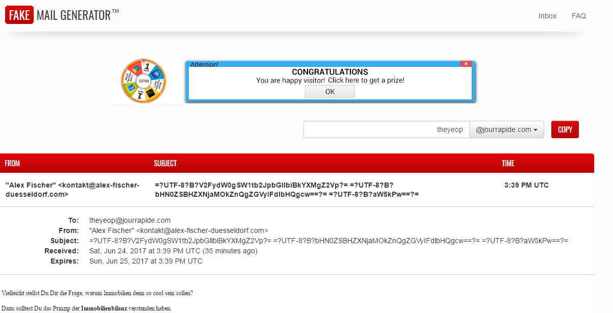 mail fake generator