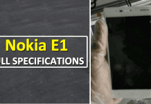 Nokia E1: Full Phone Specifications Appears Online