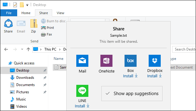 Hide Apps From Share Pane