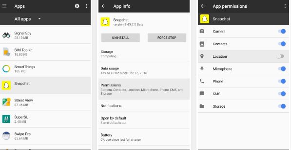 Faire en sorte que Snapchat utilise moins d'autonomie et de données sur Android