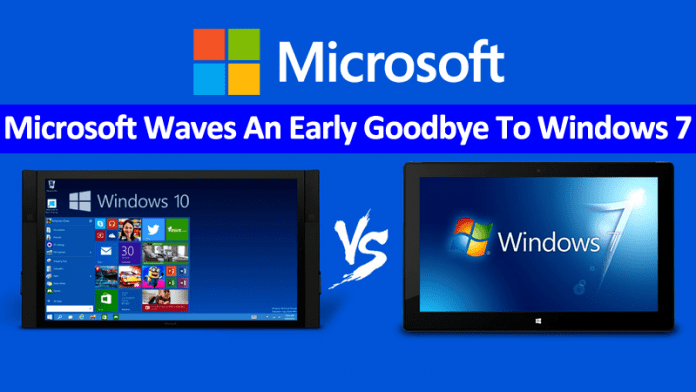 Microsoft Waves An Early Goodbye To Windows 7