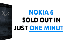 Nokia 6 Sold Out In Just One Minute!