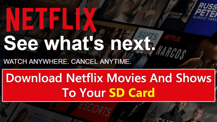 Now You Can Download Netflix Movies And Shows To Your SD Card