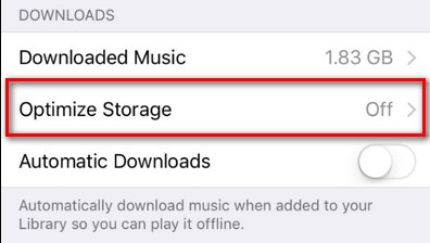 How to Optimize your iPhone s Music Storage to Automatically Free Up Space - 70